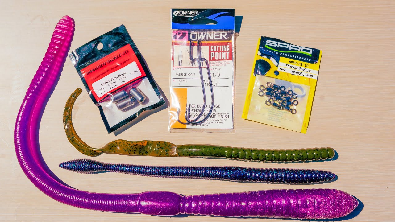 Carolina Rig Tricks! Big Worms And Creature Baits For Bass!
