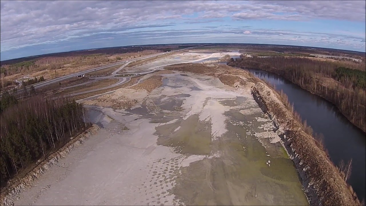 Fosforiidimaa / Phosphate rock surface mine (strip mine, open cast mine) in Estonia