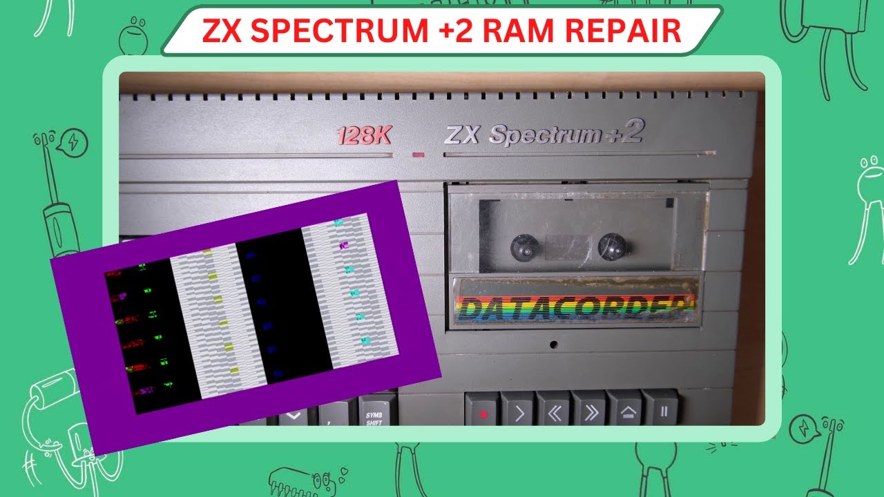 ZX Spectrum 128K +2 Repair - Reset Switch and RAM faults