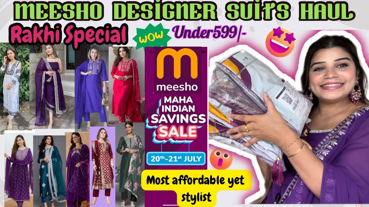 Rakhi Special: Designer Suits Under ₹599😱|Affordable Festive Fashion 2024 