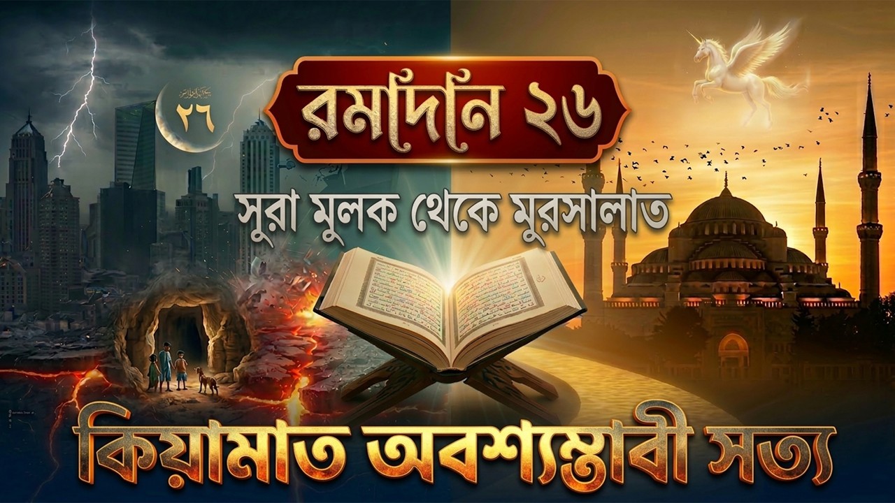 রমাদান ২৬ | সূরা মুলক থেকে মুরসালাত | কিয়ামাত অবশ্যম্ভাবী সত্য