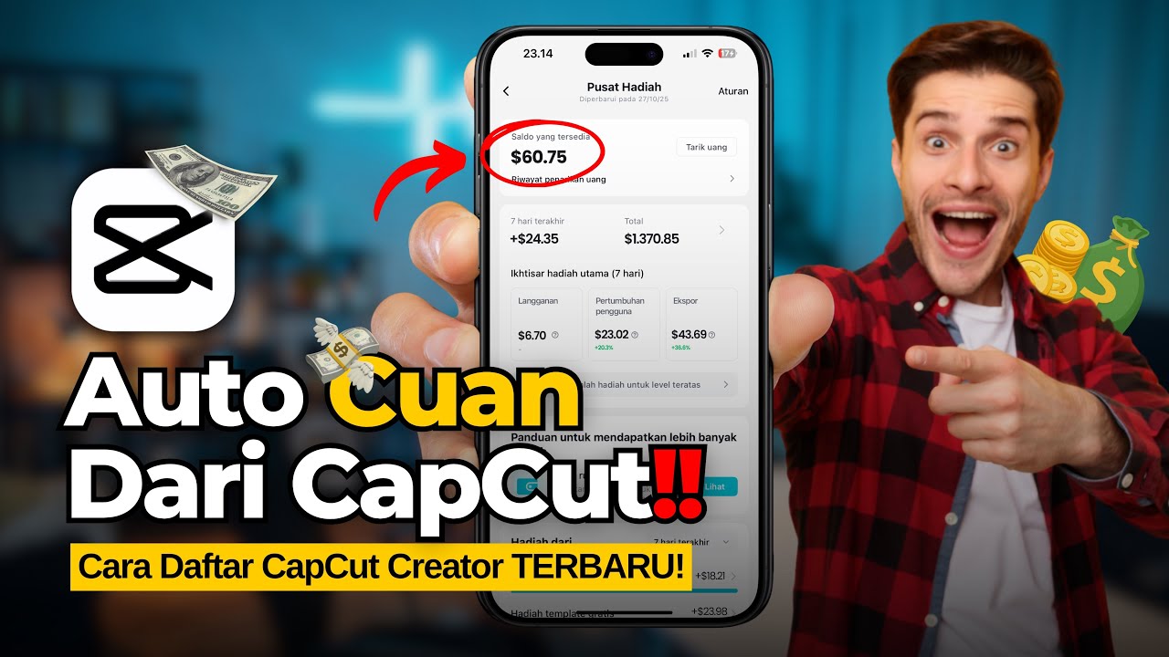 Cuan dari CapCut!! Cara Daftar CapCut Creator Terbaru!