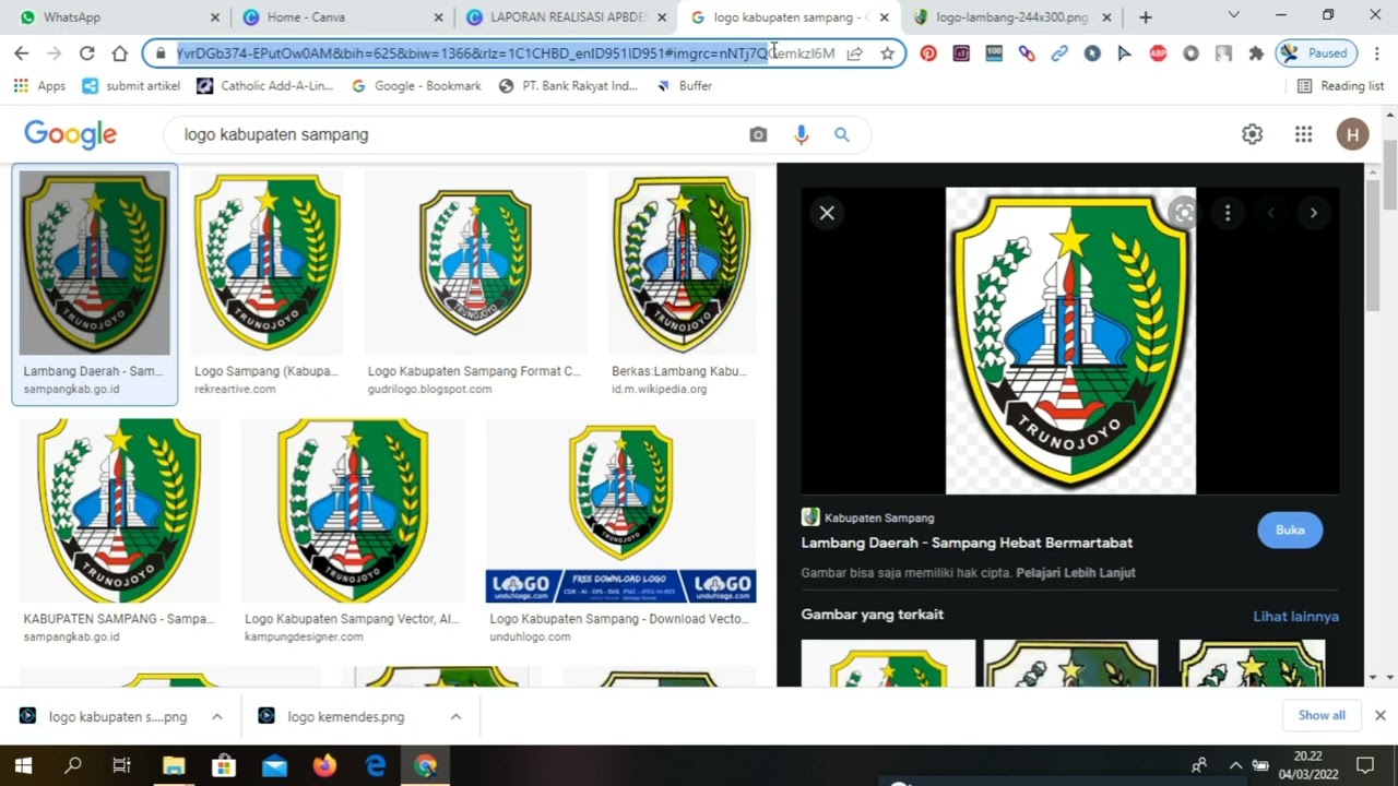 cara membuat tranparansi APBDes di canva.com