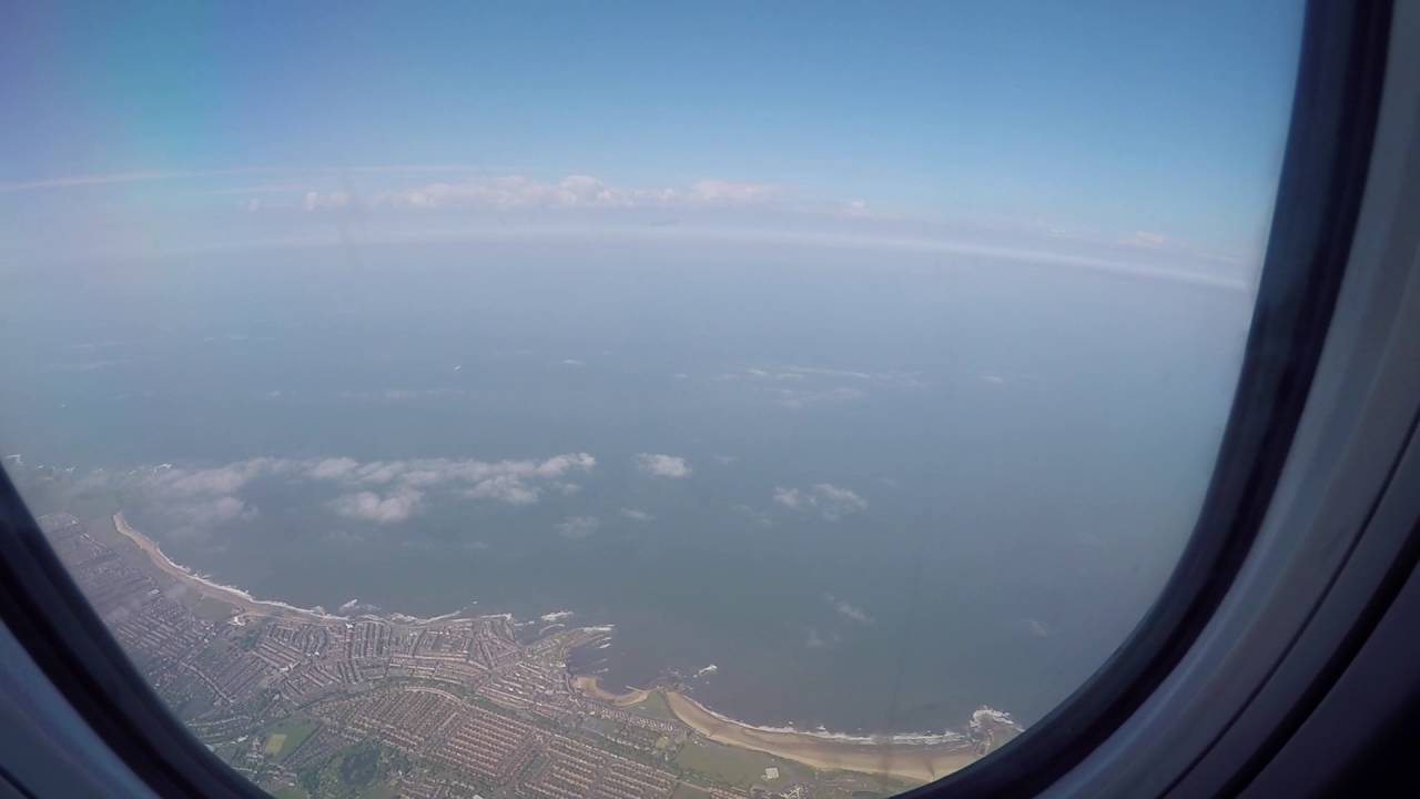 Newcastle Airport Flight to Dalaman Thomson 737-800 TOM802 plane reg G-FDZT seat 1A 9th June 2016