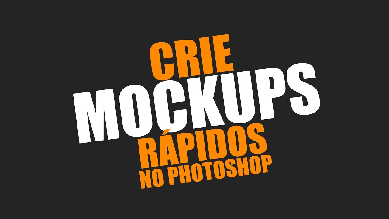 Criar mockup photoshop