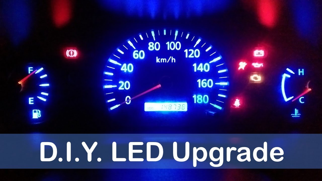 DIY Dashboard Lights Upgrade | How to install LED Gauge Cluster Lights | #ZHmods #diycarmods  #led