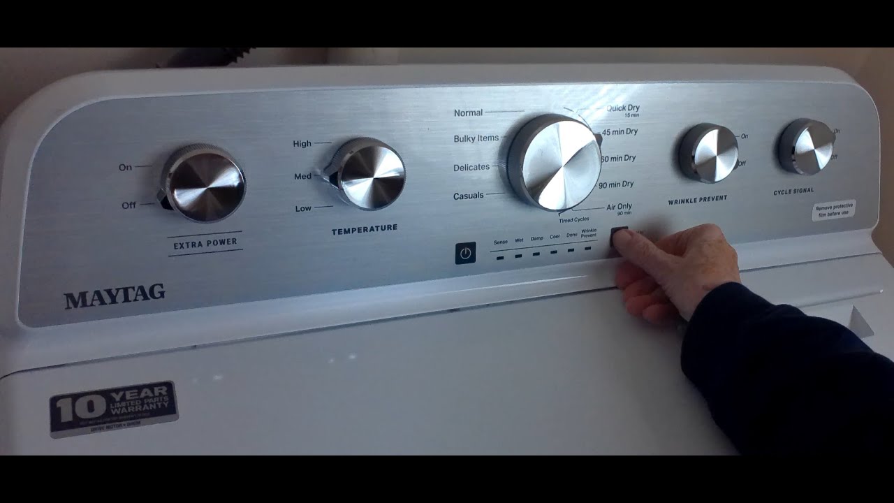Maytag Dryer Starting Procedure0001 9402