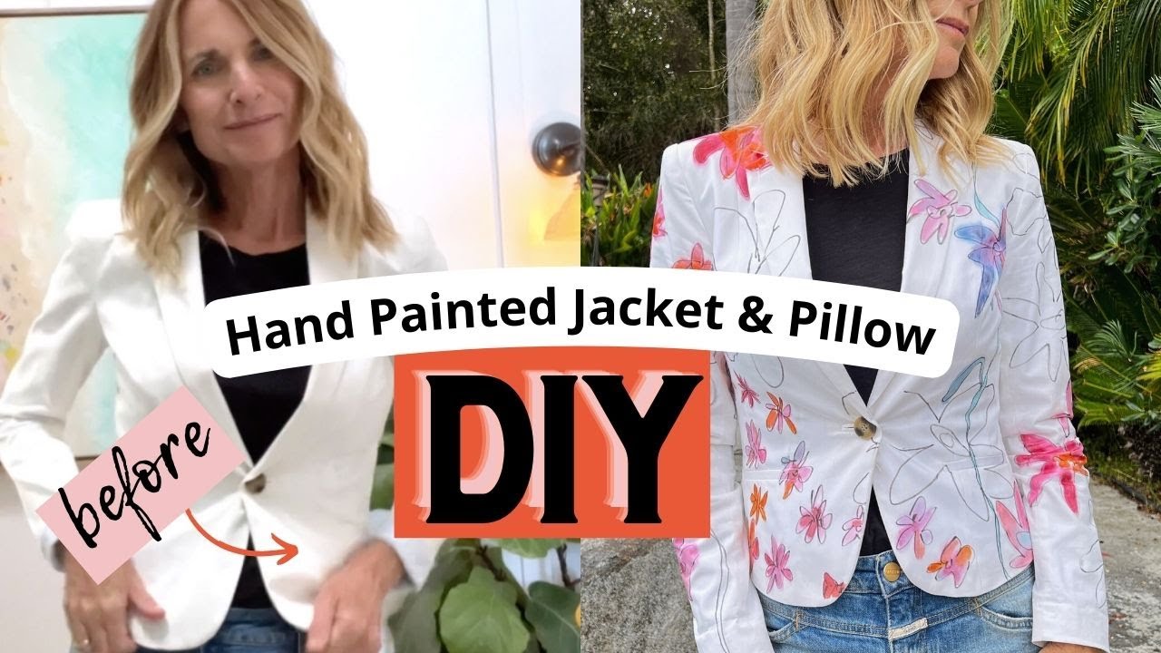 How to Turn a Plain Jacket Into a Watercolor Painting (Amazing Hack!)
