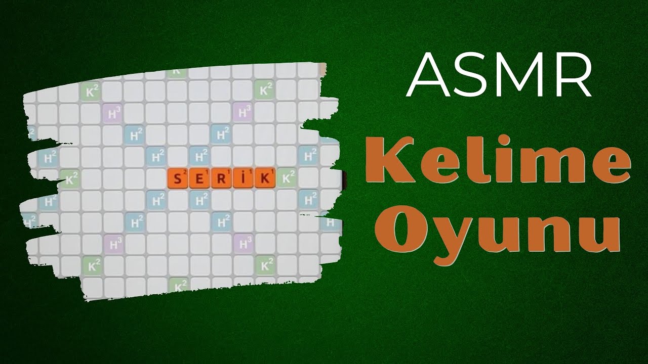 ASMR Oyun  | canlı Kelime oyunu | Fısıltı ve yarı anlaşılır fısıltılı konuşma |Online Oyun |Scrabble