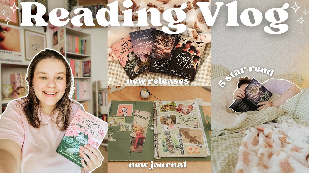 reading new releases for a week 📖 | journaling, cozy fantasy reads, and a five-star read