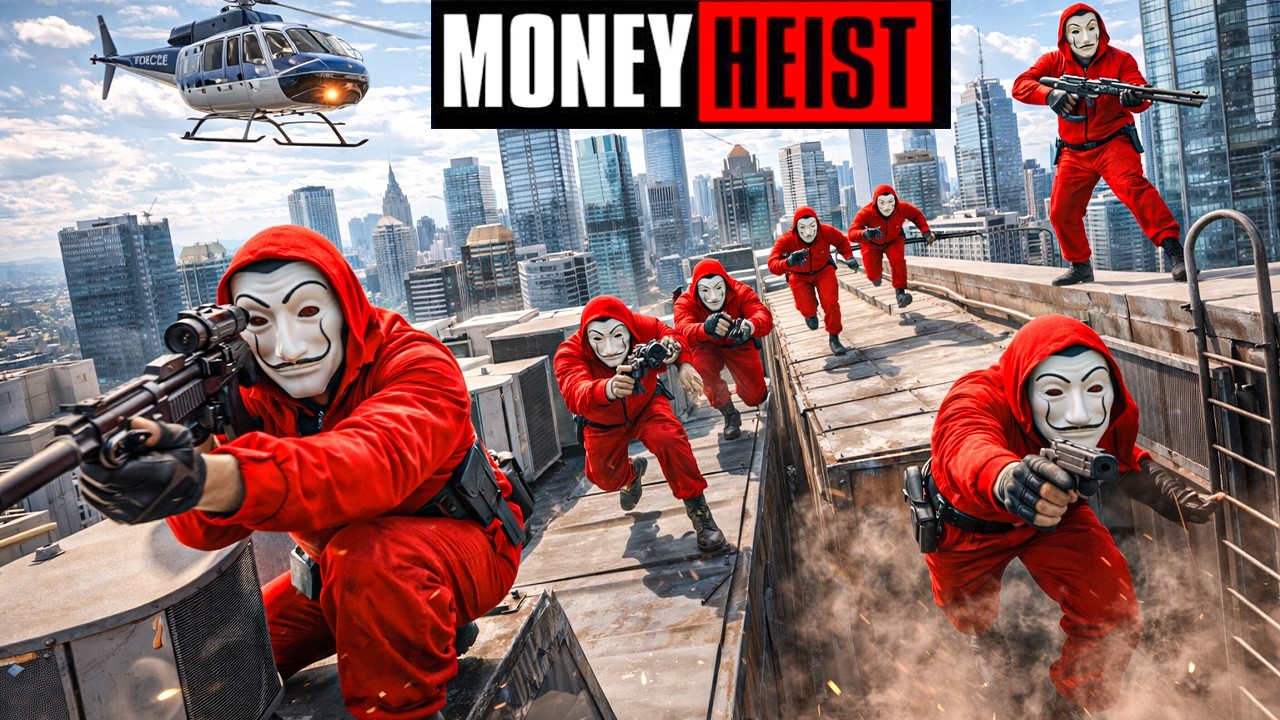 PARKOUR VS MONEY HEIST! 6 | BAD GUYS: No ESCAPE, Surrounded Above (BELLA CIAO) Epic POV