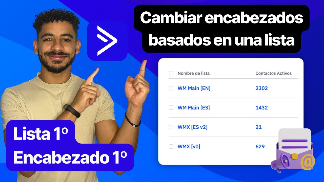 Como cambiar encabezados dependiendo de la lista 📩 ActiveCampaign
