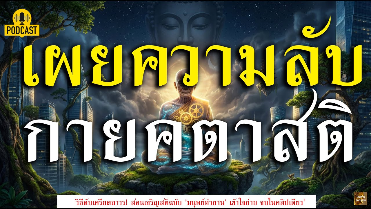 คัมภีร์กายคตาสติ: มหาสติปัฏฐานฉบับสมบูรณ์ ตื่นรู้จากภายในสู่ภายนอก (ฟังจบชีวิตเปลี่ยน)