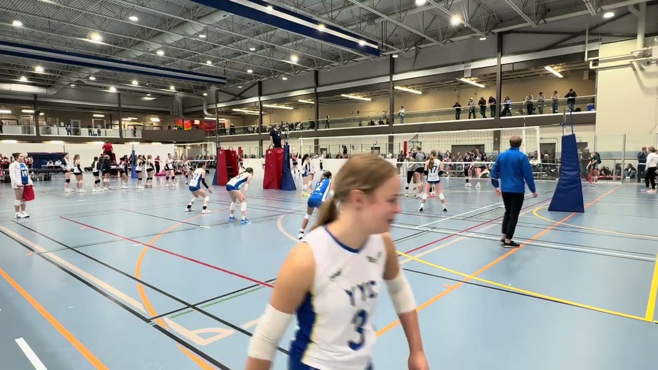 AVA 1 Team White vs Fernie VC Set 1 final score 9-25 for Fernie