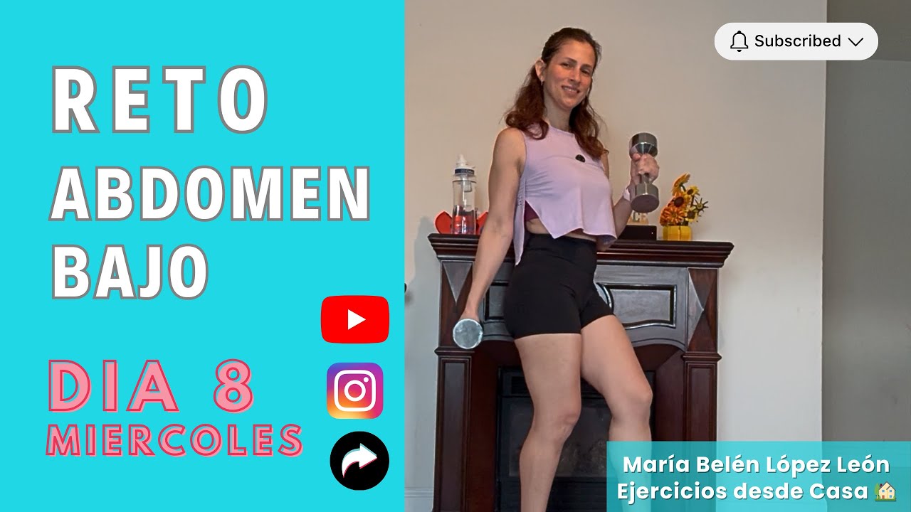 Ejercicios desde casa 🏠 - ⭐ RETO DE ABDOMEN BAJO- Día 8
