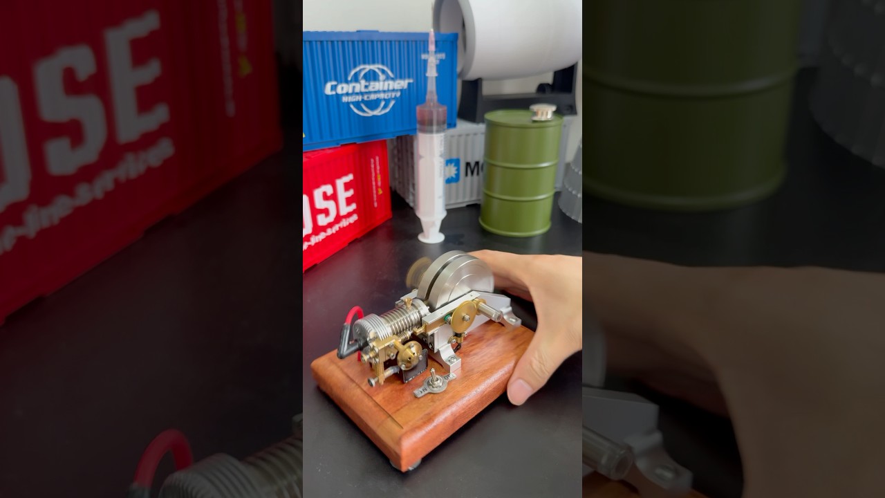 Tiny 6-Stroke Gas Engine Actually Works!| M96 Mini Hit & Miss #enginemodel #hitandmiss #miniengine