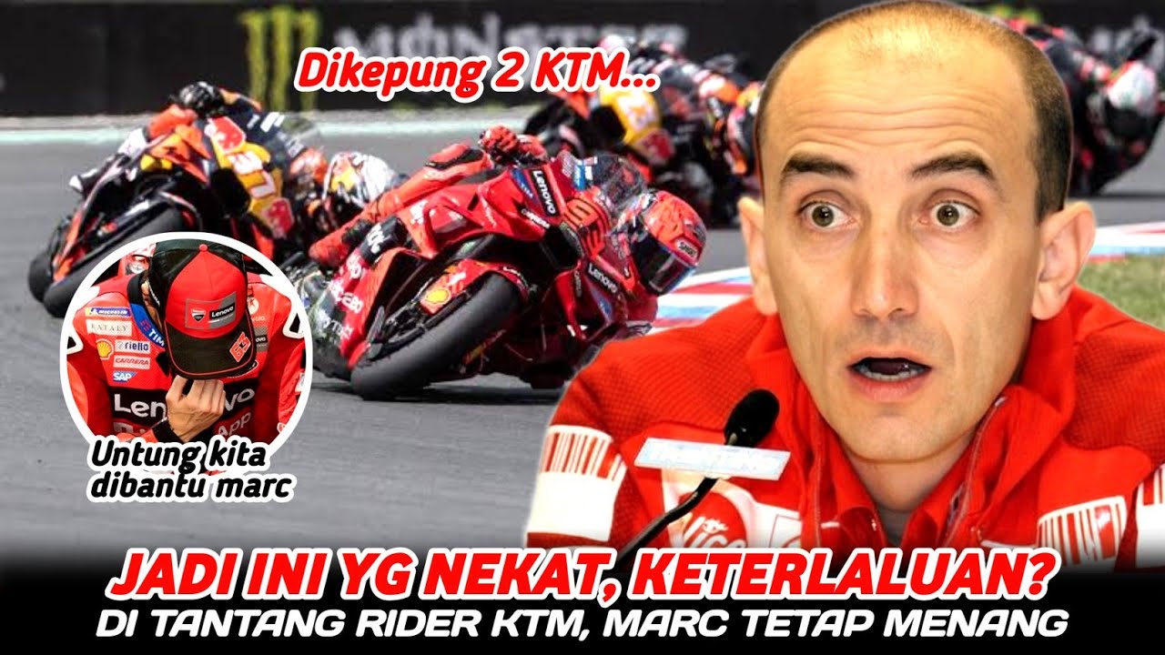 BOS BESAR DUCATI SYOK !! MARC MARQUEZ DITANTANG RIDER KTM, TAPI TETAP MENANG ~ SELAMAT CITRA BAGNAIA
