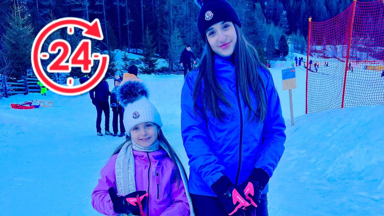 VLOG SOPRAVVIVIAMO per 24 ORE sulla NEVE