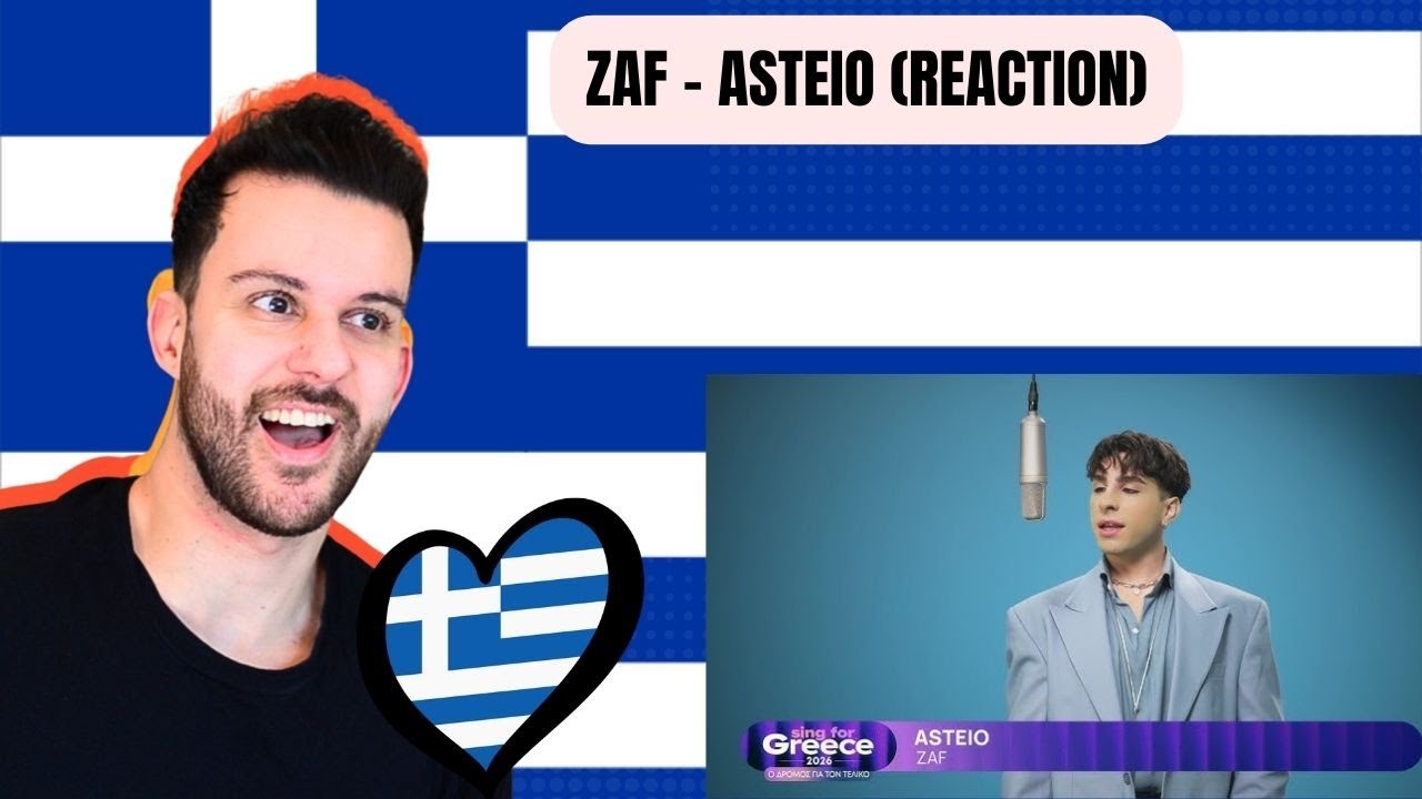 🇬🇷 ZAF - ASTEIO REACTION (Sing for Greece 2026) // EUROVISION 2026