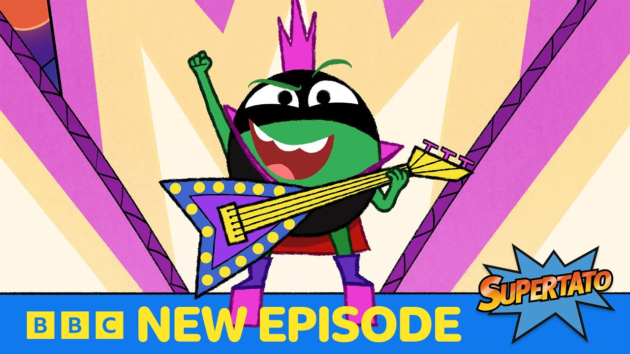 Supertato vs Evil Pea at the Veg-O-Vision Song Contest 🎤🌟 | CBeebies