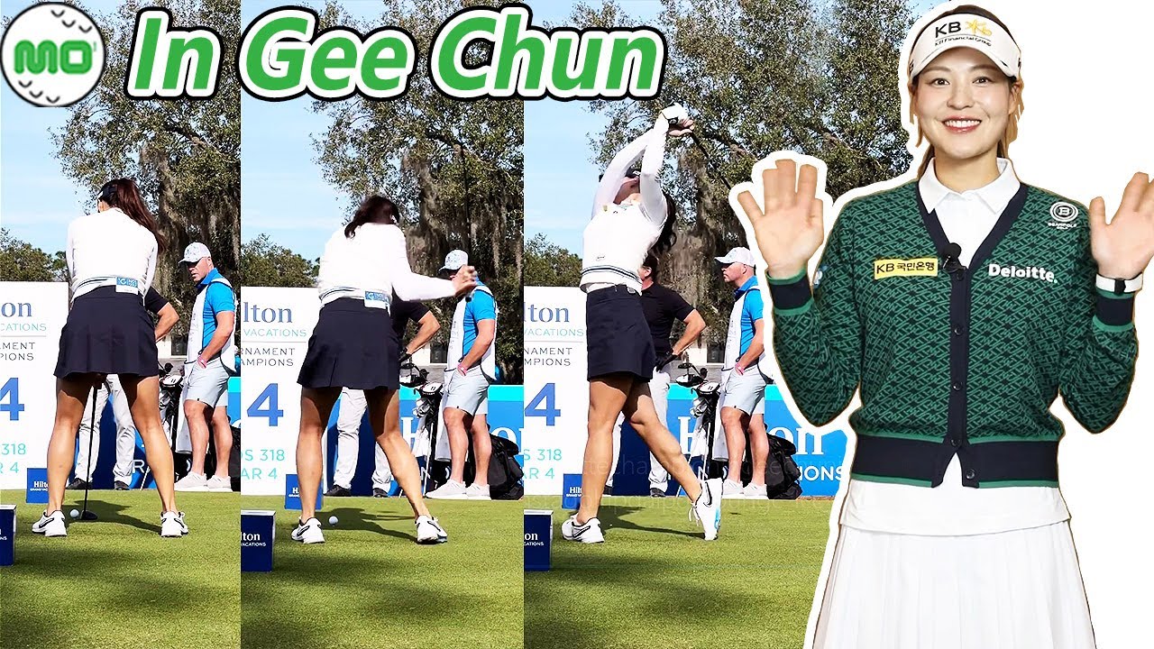 In Gee Chun チョン・インジ 韓国の女子ゴルフ スローモーションスイング!!!
