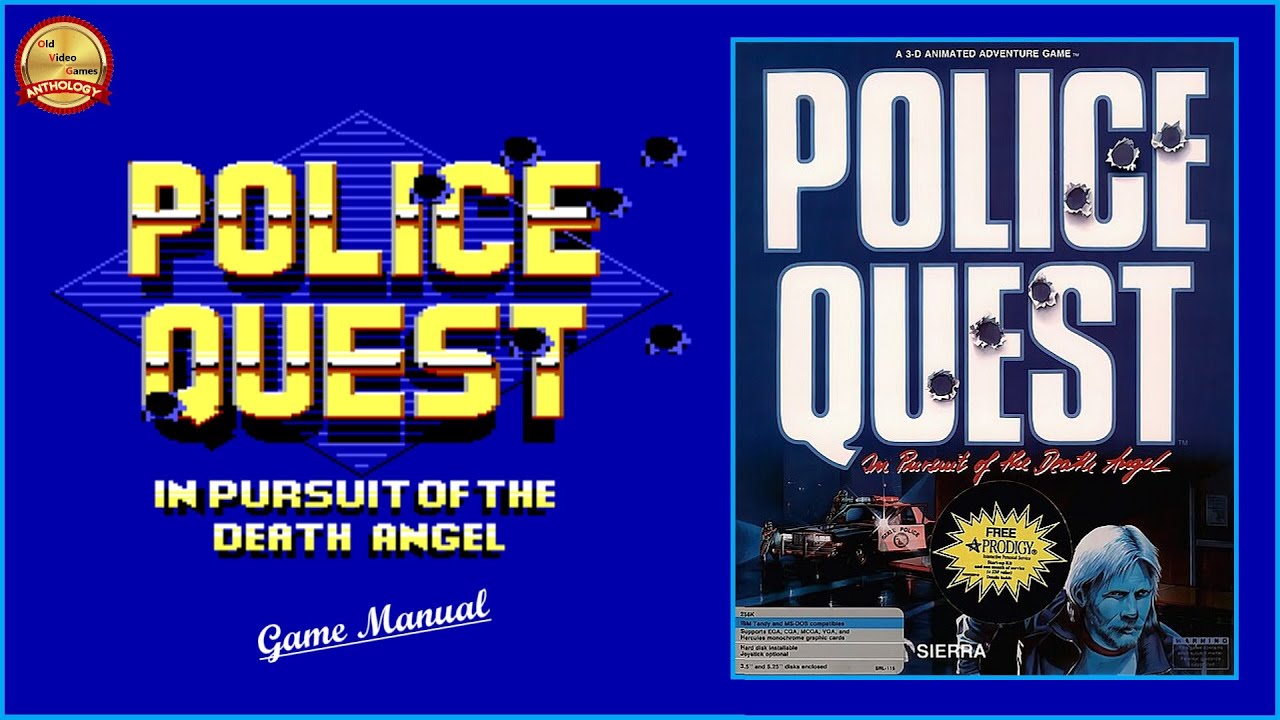 📓 Police Quest I: In Pursuit of the Death Angel - EGA (Game Manual)