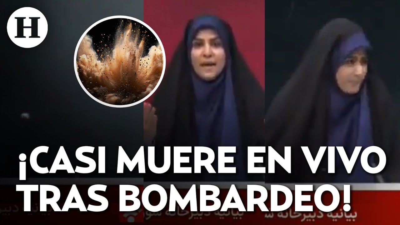 ¡Cae bomba en noticiero! Así fue el bombardeo de Israel a la televisión de Irán durante transmisión