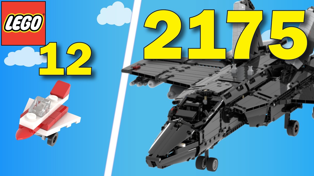 Самолеты Lego в разных масштабах — сравнение размеров