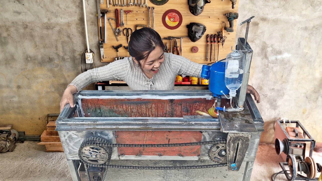 Only $60! Repair Girl Turns a Simple Machine into a Powerful Knife Sharpener