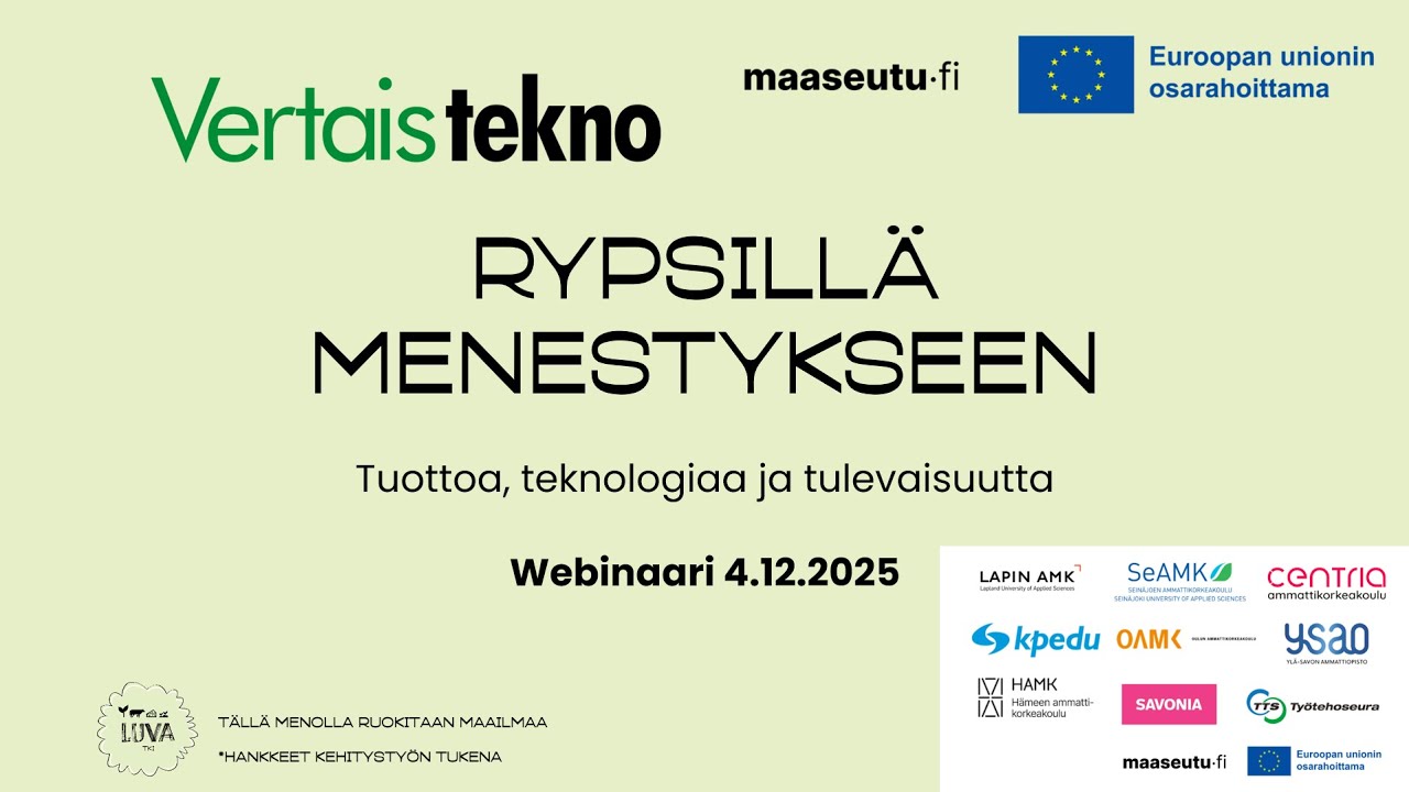 Rypsillä menestykseen -webinaari 4.12.2025