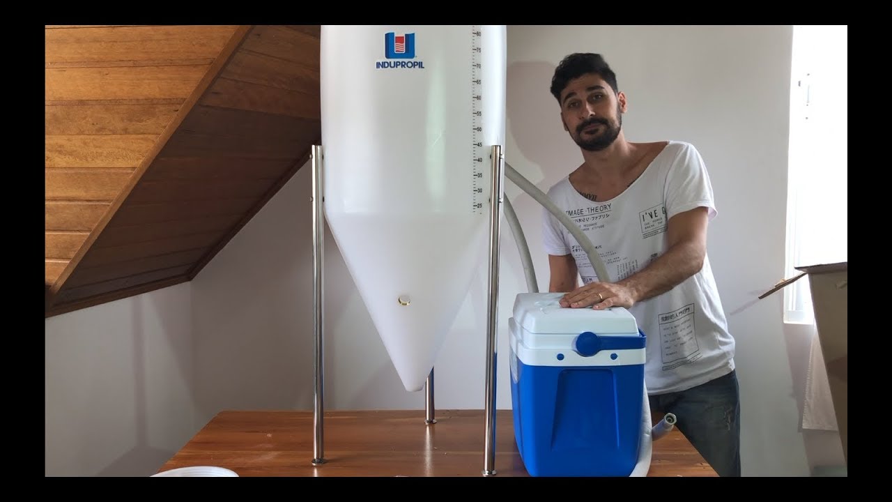 #1 Fermentador cônico Indupropil e mini banco de água gelada - Unbox, montagem e detalhes