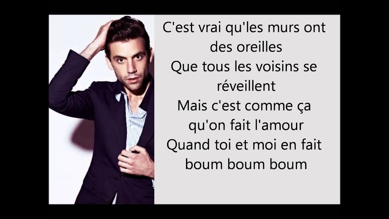Mika Boum Boum Boum Lyrics