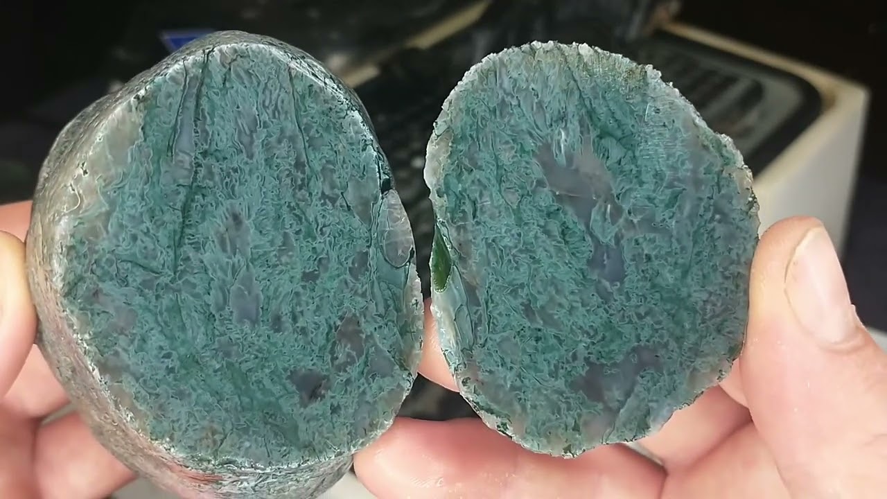 Cutting Green Yellowstone River Rocks | HI-TECH Diamond Lapidary saw #thefinders #hitechdiamond