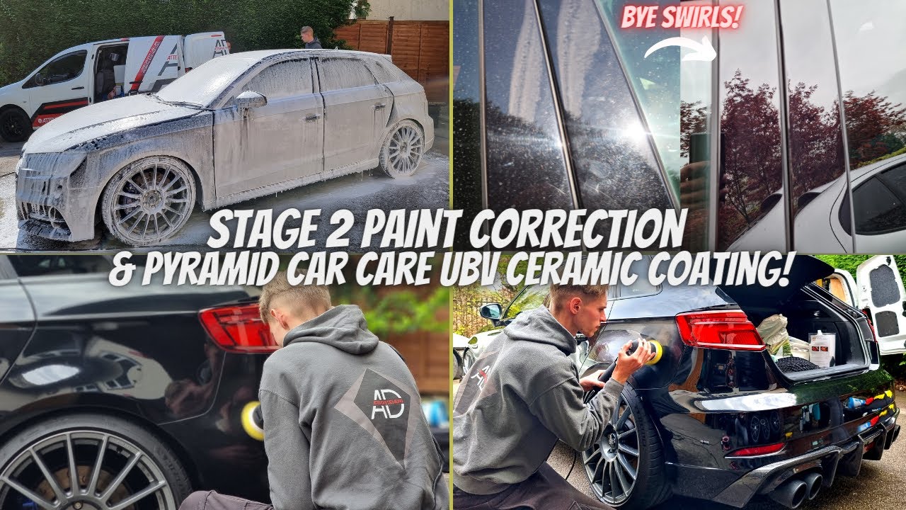 MY S3 GETS A STAGE 2 PAINT CORRECTION & PYRAMID CAR CARE CERAMIC COATING! | S3Ranj