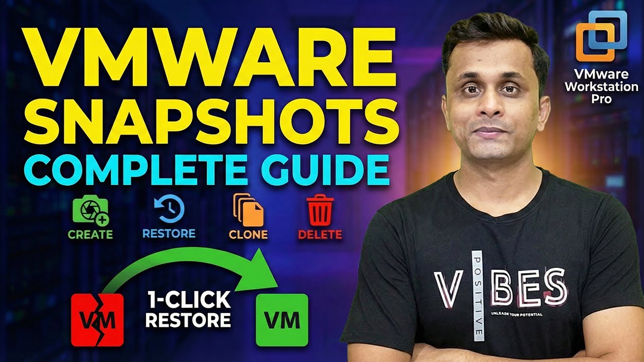 VMware Snapshots Complete Guide: Create, Restore, Clone, Delete & Manage 📚 #vmware #virtualmachine