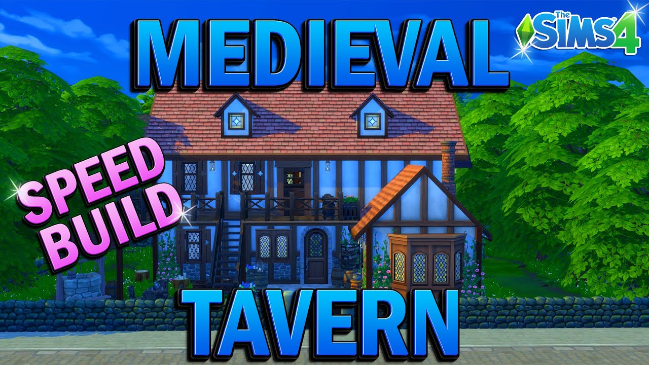 The Sims 4 Speed Build||Let's Build A Medieval Tavern!