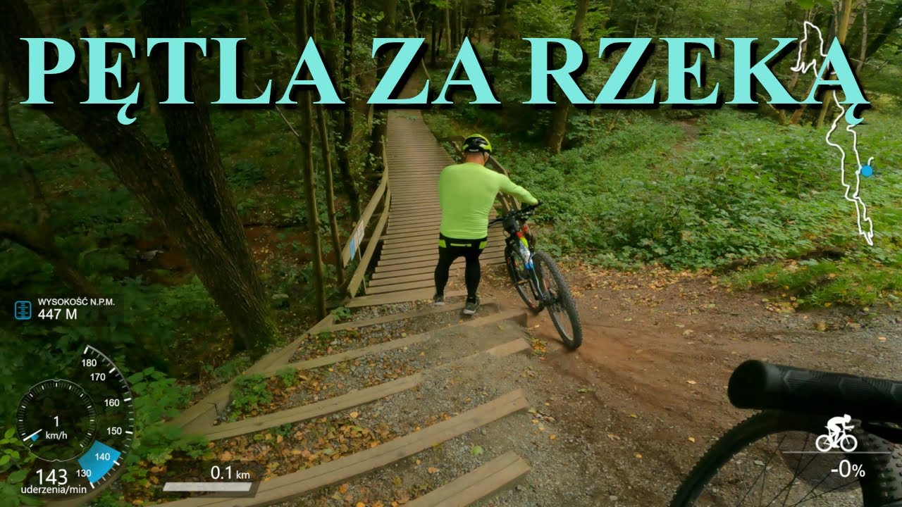 Singletrack Glacensis - pętla Za Rzeką. Kudowa Zdrój (Brzozowie). Cały przejazd.
