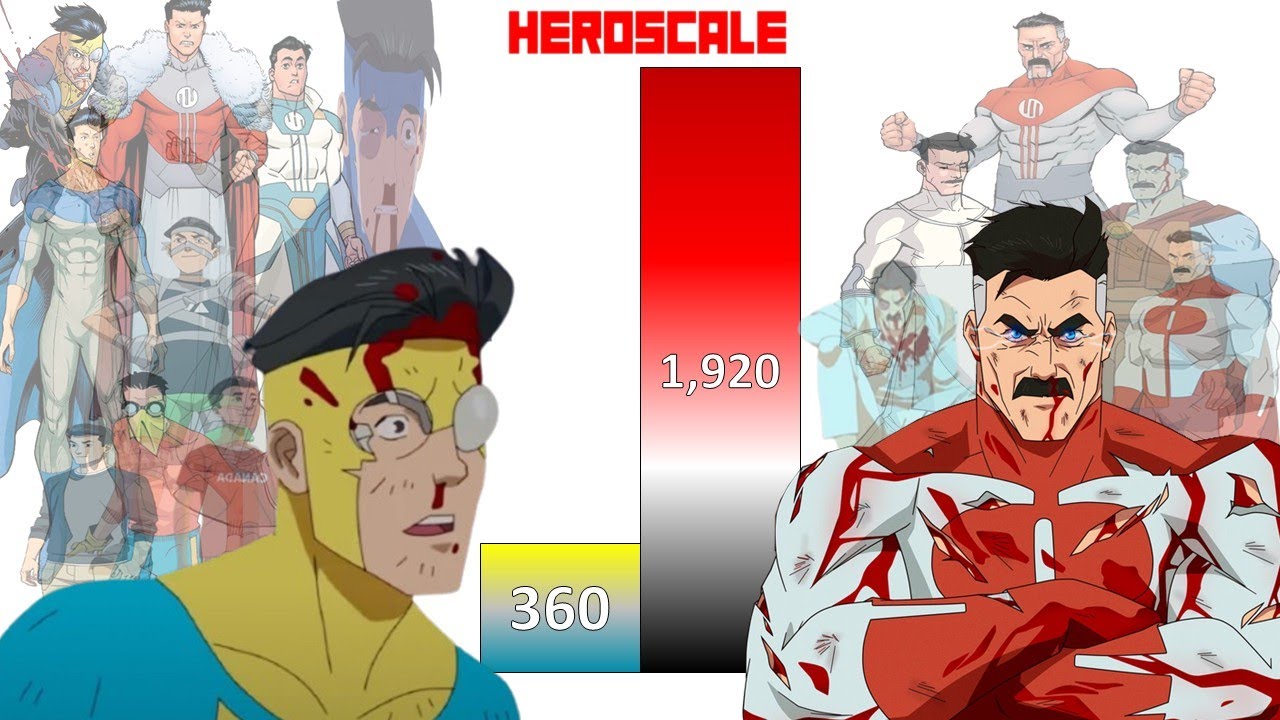 Invincible VS Omni Man POWER LEVELS All Forms & Variants