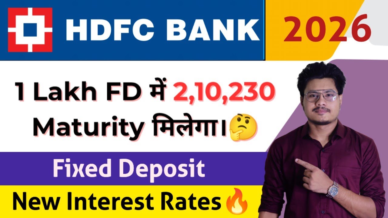 HDFC Bank Fixed Deposit Interest Rates 2026 | HDFC Bank FD Features, Advantages 