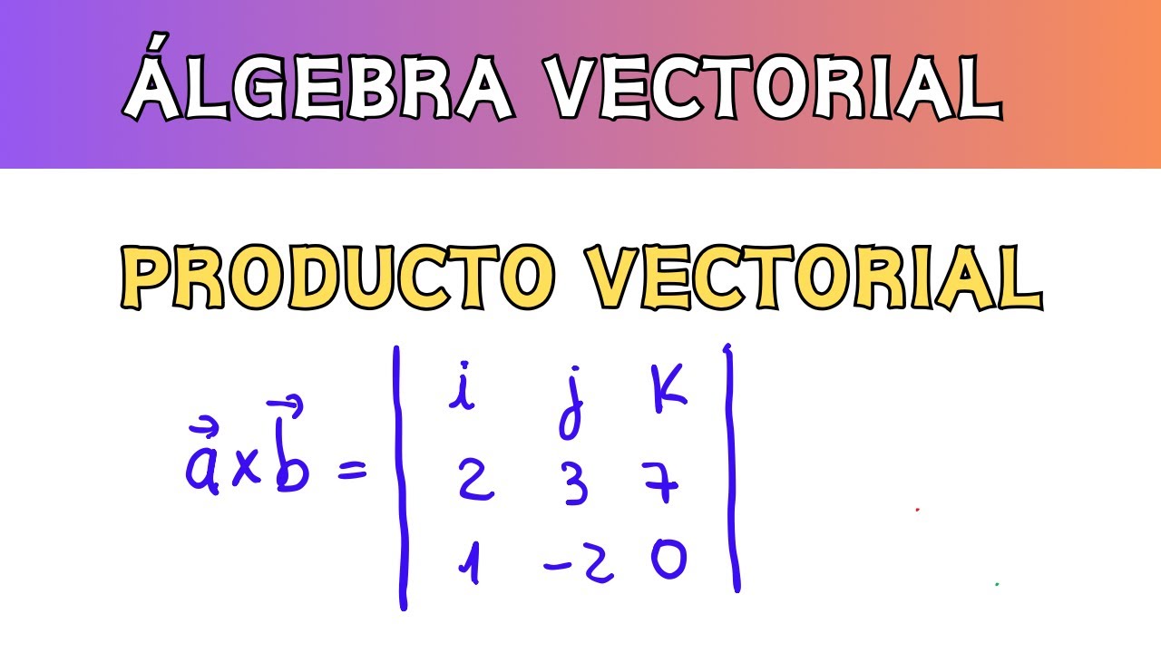 PRODUCTO VECTORIAL -- álgebra vectorial, aprendecongisse