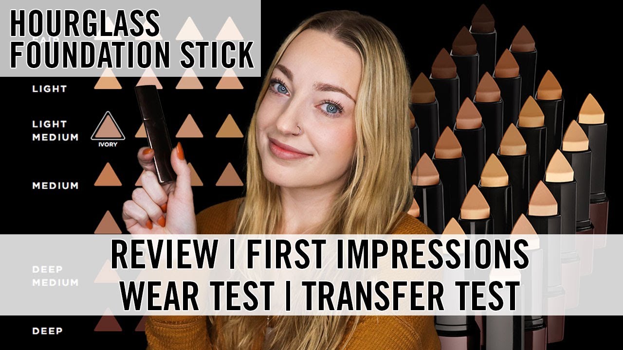 Hourglass Vanish Seamless Finish Stick Foundation Review | Demo, Wear Test, Transfer Test | Pale