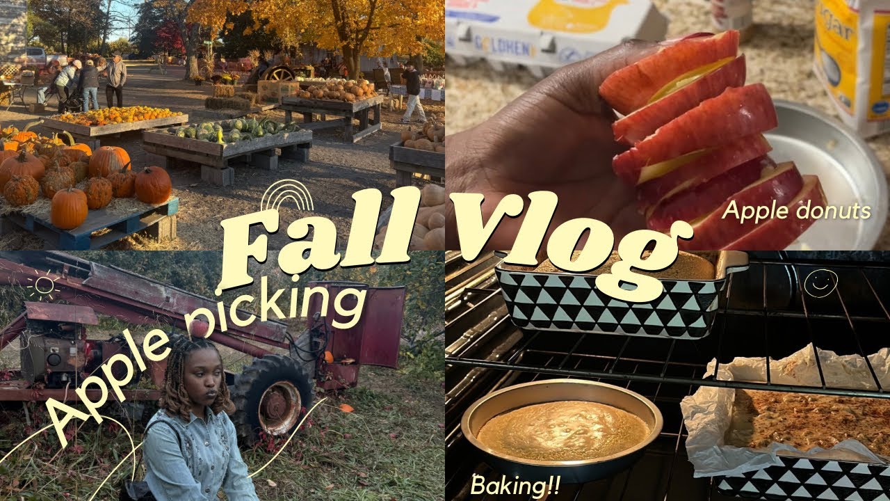 fall vlog 🍂 (apple picking +more!)