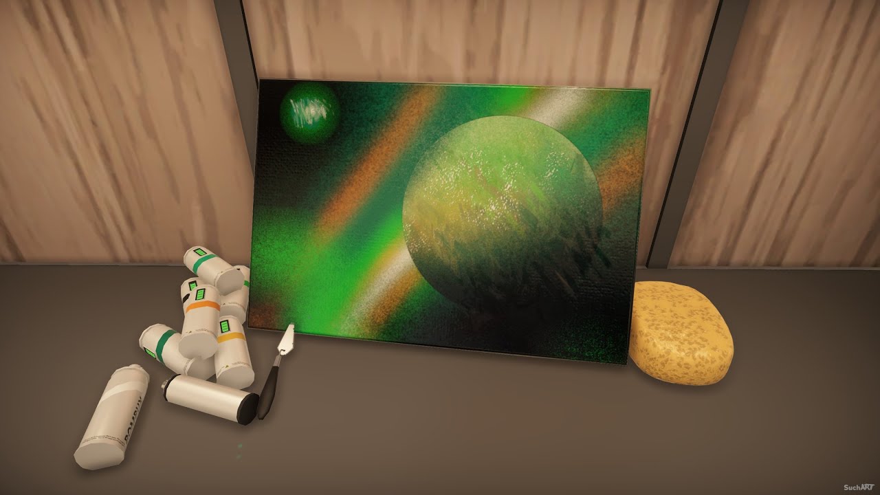 SuchArt : Green rust planet ASMR spray