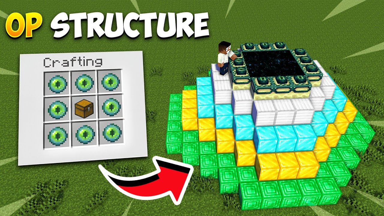 Minecraft,But I Can Craft Op Structure || Minecraft Mods || Minecraft gameplay