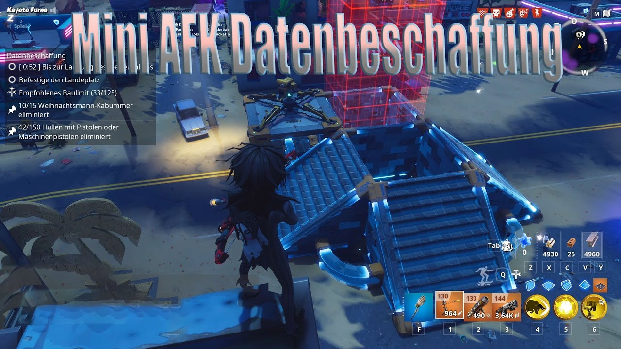 Fortnite RdW 🌈 Mini AFK Datenbeschaffung Build (Easy) + Bestes Konstrukteur Team  📢 Sunyo spielt