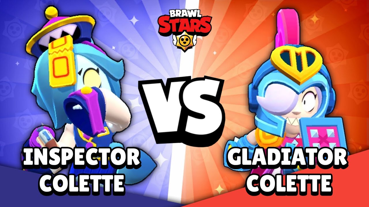 Inspector Colette Vs. Gladiator Colette (Brawl Stars Skin Comparison)