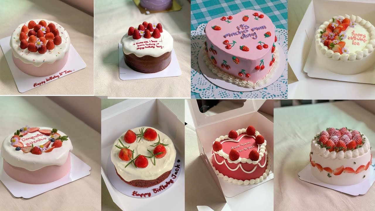 strawberry cake design ideas | cake decoration ideas