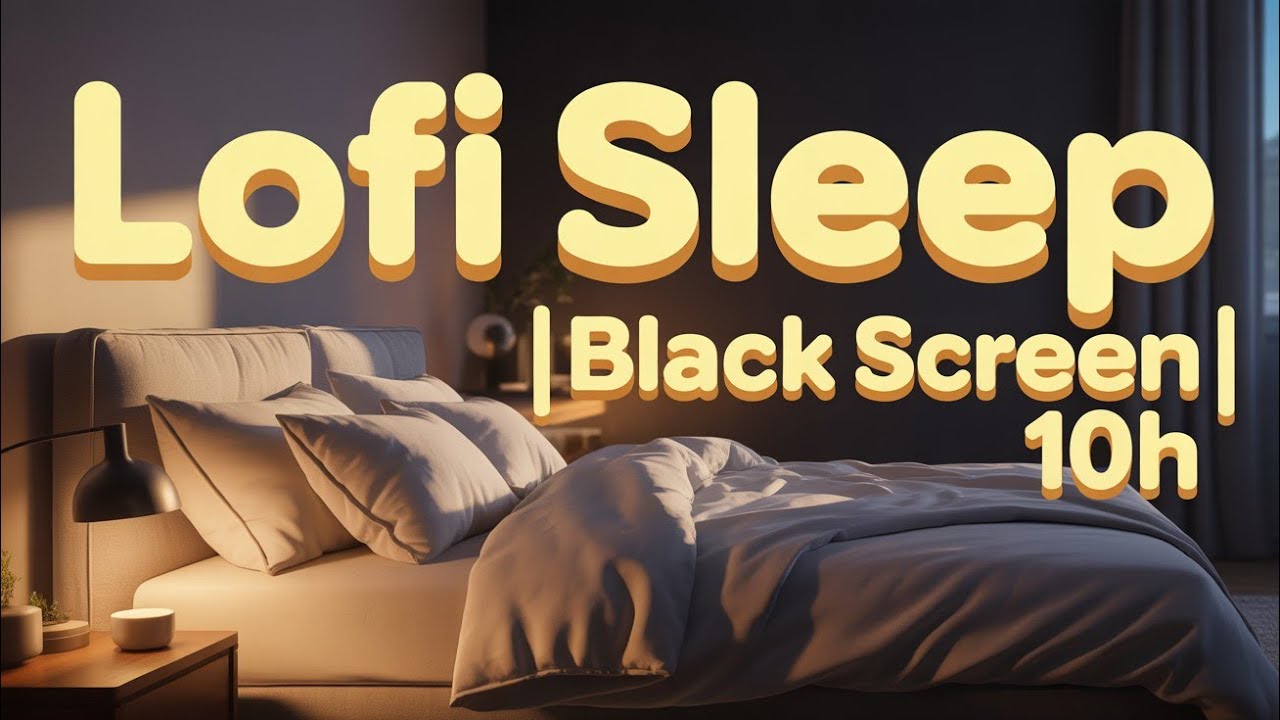Deep Sleep Lofi Music 10 Hours – Black Screen for Sleeping All Night