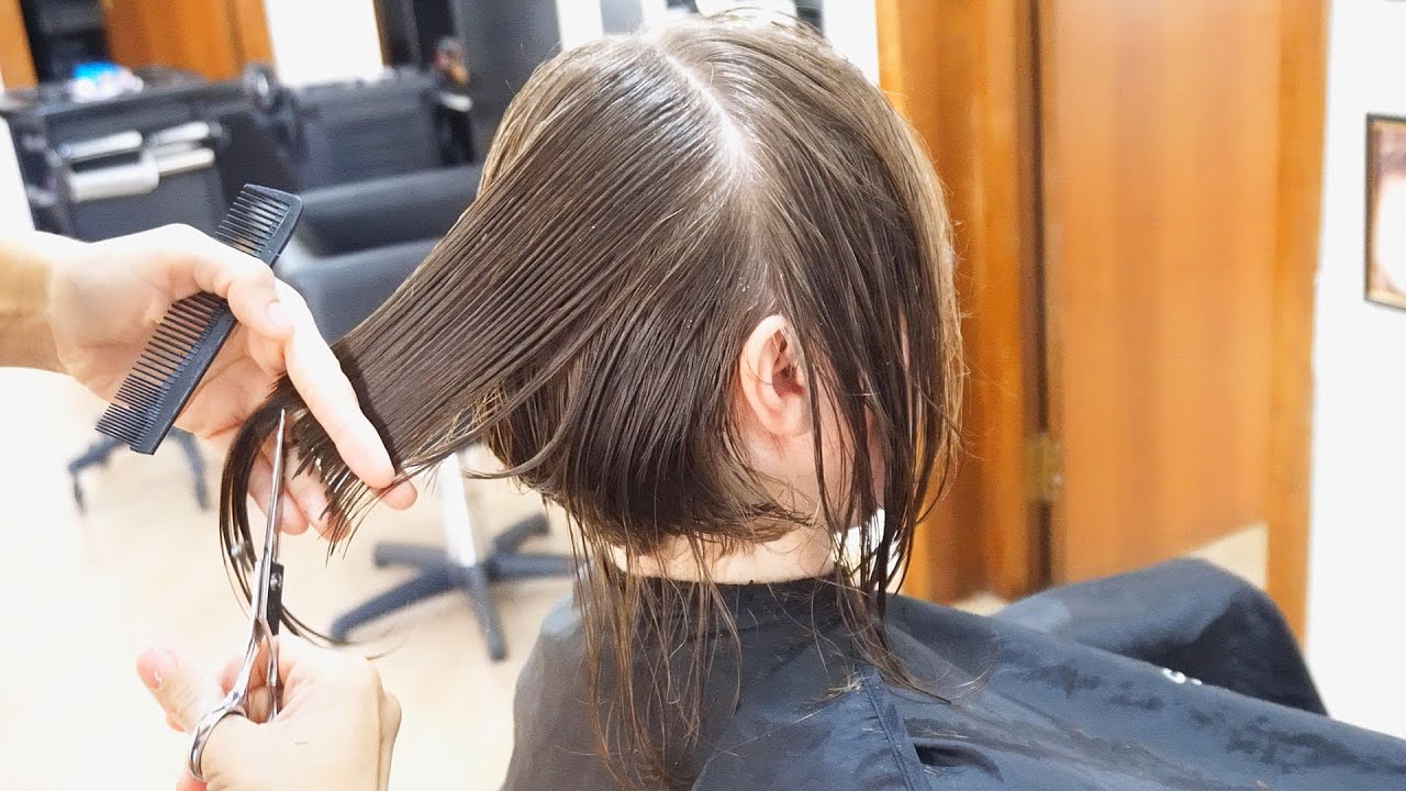 SUPER HAIRCUT – FROM LONG LOB TO SHORT STACKED BOB
