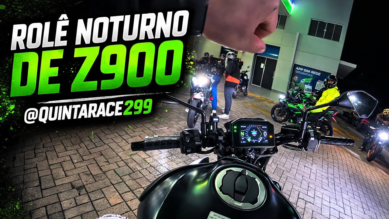 ROLÊ NOTURNO COM A @quintarace299 🔥 Z900 NO MEIO DA TROPA